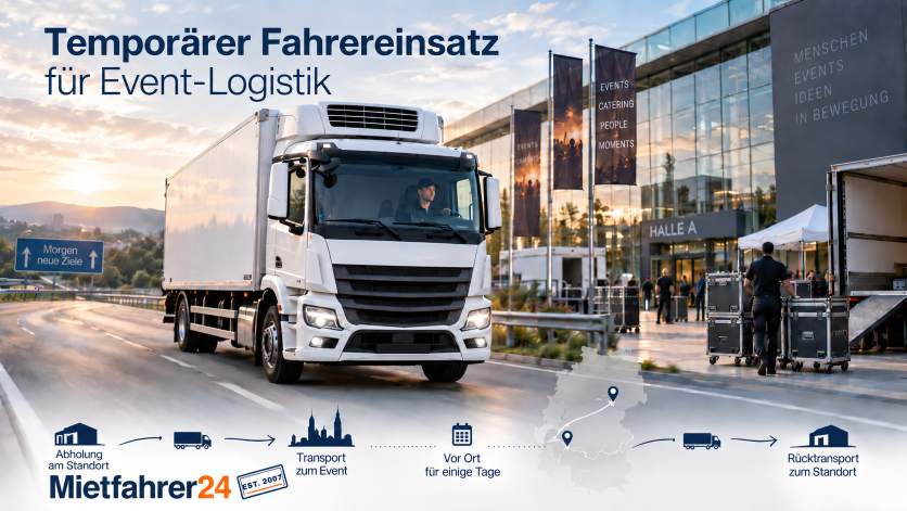 Mietfahrer für Eventtransporte